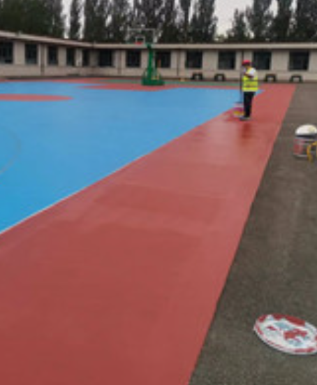 五营旧篮球场地面改造翻新整改   
